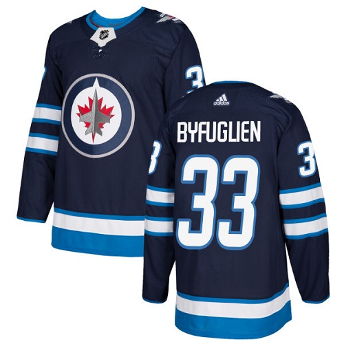 Kinder Winnipeg Jets Eishockey Trikot Dustin Byfuglien #33 Authentic Navy Blau Heim